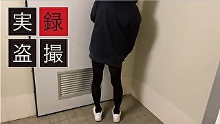 Voyeur video of public toilet ♡ Peeing of a cute girl  Japanese