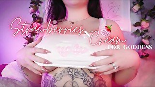 Strawberries 'N' Cream - JOI CUM COUNTDOWN GOONING EDGING FETISH ORGASM CONTROL