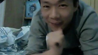 Chinese young couple webcasting