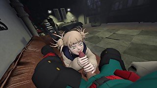 Himiko Toga Sucks Izuku Midoriyas Dick In Porn Cartoon My Hero Academia