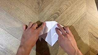 ASMR dog origami