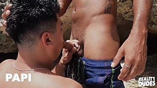 PAPI - Horny Pair Athuel And Saul Can't Keep Their Hands Off Each Other On The Beach