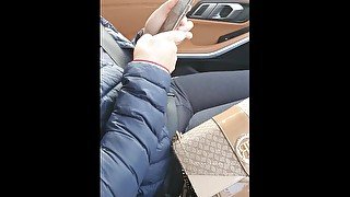 Step mom fucked in the car through mini dress before bachelor party