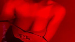 Dance with the devil. Lol showing my tits and smacking my ass for you P