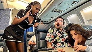 Jet Set Jizzers Video With LaSirena69, Hazel Grace, Lucky Fate - Brazzers