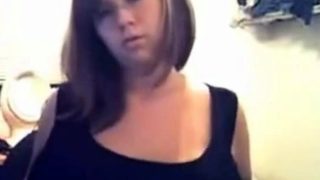 Cute Big Titted, Nerdy Looking webcam amateur girl