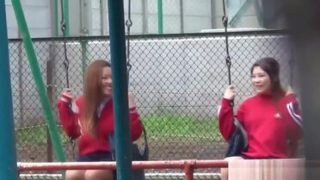 Naughty Asians pissing outdoors