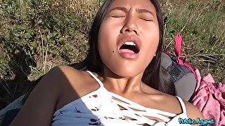 Roadside Bang With Sweet Thai Hiker