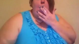 SSBBW Ms Kitty Delgato Smokes and ignores you