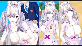 【エロゲーコイカツ！】VTuber 健屋花那3DCG巨乳アニメ動画(バーチャルYoutuber)[Hentai Game Koikatsu! Sukoya Kana(Anime 3DCG Video)