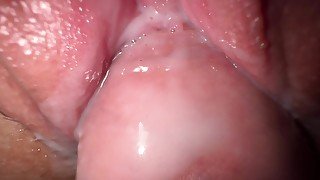 I fucked my horny stepsister, tight creamy pussy and close up cumshot