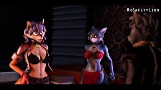 MrSafetyLion Official - Sly Cooper x Carmelita Fox x Krystal