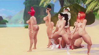 Blkfamlovin - Sims 4 Music Video: Ass Of Fire (unedited)