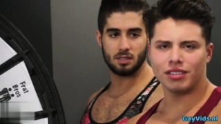 Latin gay hard fuck and facial