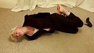 Jessica Hogtied In Suit