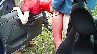 Cam 2 - Dogging in red 2 cuck cam