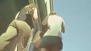 Public upskirt voyeur with amazing teens