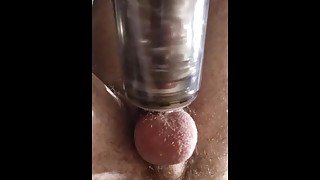 Automatic masterbator makes cock cum hard