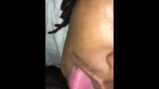 Fat ebony hair pussy cum in my face