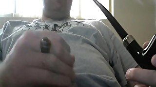 Thrill Sergeant Smoking Ancalagon and Masturbating