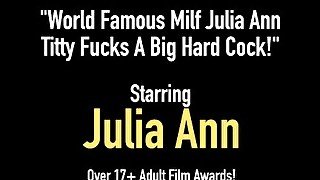 World Famous Milf Julia Ann Titty Fucks A Big Hard Cock!