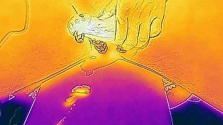 I took a video of ejaculation with a thermal camera