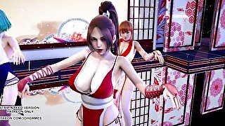 [MMD] GigaReol×EVO - Addiction Mai Shiranui Tamaki Kasumi DOA Hot Dance