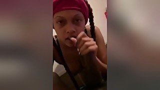 Lightskin Gets Nut In Her Mouth