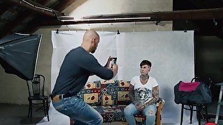 Tattooed German MILF takes a big dick