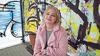 Blonde Student 18+ Vaness Queen Shagged In Basement