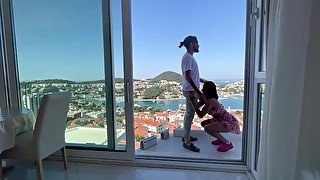 TikTok Couple Fuck on Balcony