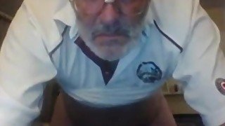 grandpa stroke on webcam