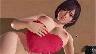 Dead or Alive Xtreme Venus Vacation Nagisa Valentine's Day Heart Cushion Pose Nude Mod Fanservice Ap