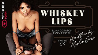 Alessa Savage And Luna Corazon In Whiskey Lips - Black Babe