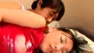 Cute and Busty Asian Gets Her Boobs Licked and Fondled