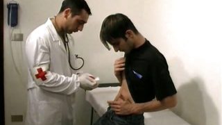 Well hung gay doctor screws a young patient