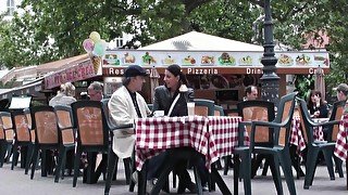 European teen fucked by old man she met at pizzeria