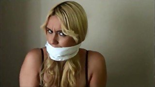 Blonde Mom Megan In Lingerie and in Bondage