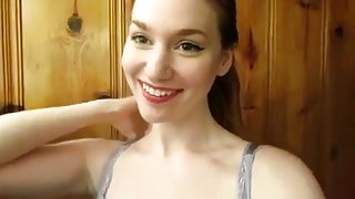 hot redhead masturbates