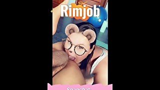 Surprise Rimjob from Onlyfans milf @MaryDiFree. Anal Rimming !!!