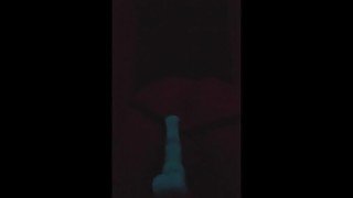 glowing bad dragon toy in twink hole