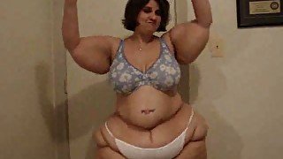 Monstrous obesity on my horny mature brunette wife