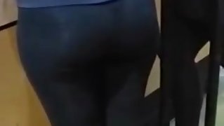 Ass in gym leggings