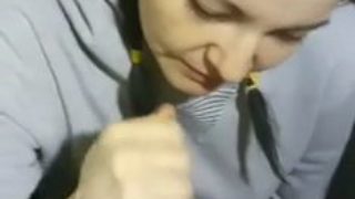 Amateur blowjob & facial