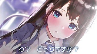 ASMR★満員電車でビッチなJKちゃんに逆置換されちゃうM男！！こしょこしょ囁き＆吐息がエロ過ぎる