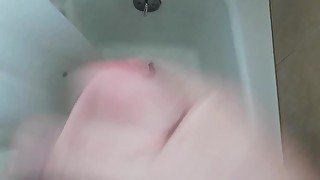 Cum in the bathtub