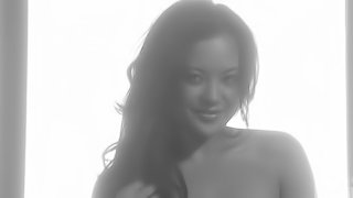 Black And White Action With The Stunning Asian Pornstar Kaylani Lei