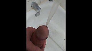 Pee with a Hard Cock on my Hand