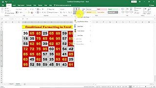 Conditional Formatting in Excel