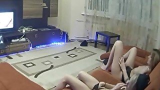 girlfriend with Step sister watching porn